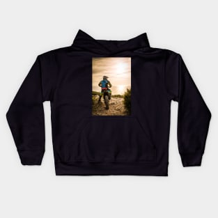 Enduro bike rider Kids Hoodie